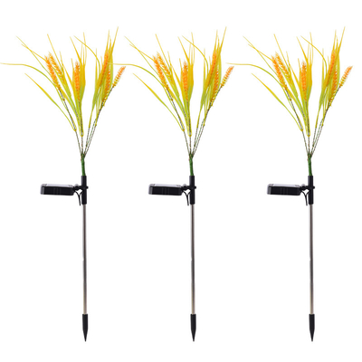 Lampu Taman LED Surya Tahan Air Luar Ruangan 2700K Led Wheat Light Ra 60