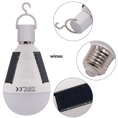 396lm 12 watt Lampu Darurat Tenaga Surya Pemadaman Listrik Pasar Malam Bola Lampu Pengisian Tenaga Surya Luar Ruangan