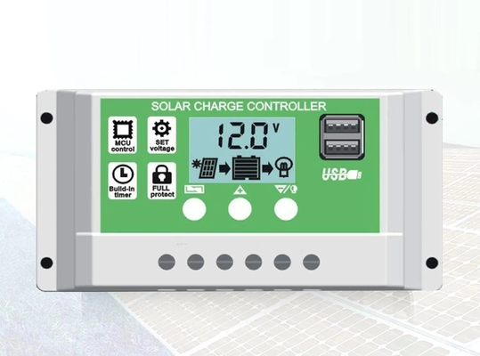 30A PWM Solar Charge Controller Discharge Regulator 12V 24V 1920W untuk Baterai Lithium