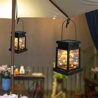 Lampu Lentera Gantung Bunga Tahan Air Dekorasi Luar Ruangan Garland Fairy Solar Garden Courtyard Palace Lights