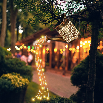2700K Solar Kettle Light Taman Berongga Lanskap Jalur String Light