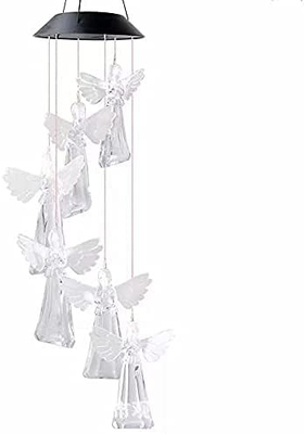 60lm Solar Wind Chime Light Color Mengubah 2700K Soft Warm White