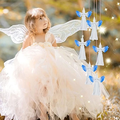 60lm Solar Wind Chime Light Color Mengubah 2700K Soft Warm White
