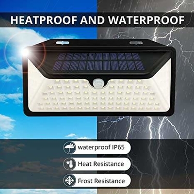 Sensor Gerak 240V Lampu Dinding LED Tenaga Surya Nirkabel Lampu Dinding Keamanan Luar