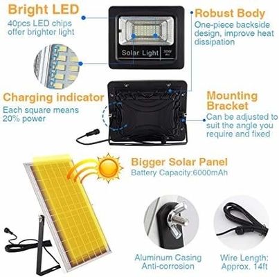 Outdoor LED 40w Solar Flood Light Garage Channel Solar Street Light Dengan Remote Control
