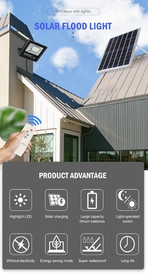 Outdoor LED 40w Solar Flood Light Garage Channel Solar Street Light Dengan Remote Control