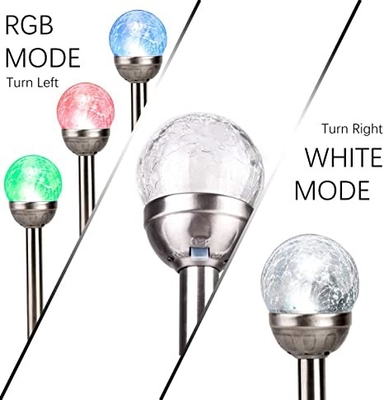 Bola Kaca Anti Retak Lampu Taman LED Surya Lampu Kriket Jalan 5V