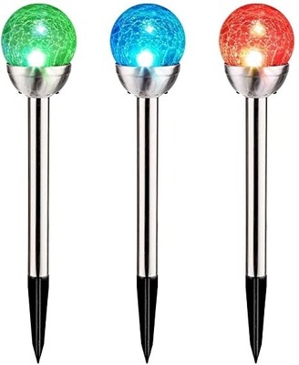 Bola Kaca Anti Retak Lampu Taman LED Surya Lampu Kriket Jalan 5V