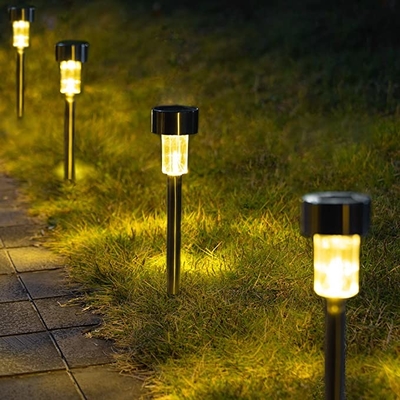 Warm White Outdoor Yard Solar Outdoor Pathway Lighting Untuk Lanskap Taman 2V 25mA 0.5W