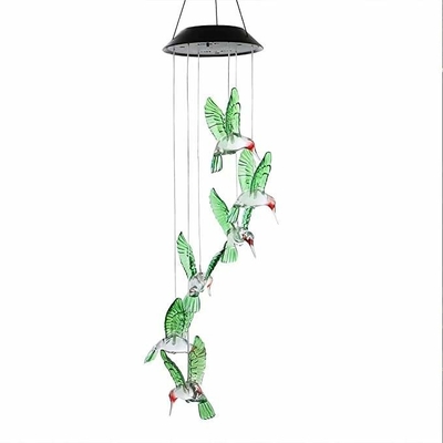 2700K Solar Hummingbird Wind Chime Solar Sensor 60 lm/w