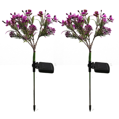 Phalaenopsis Solar LED Garden Lights Kecil Bunga Liar Lanskap Taman Lawn Light