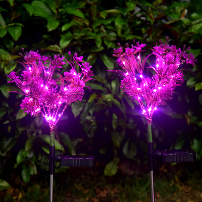 Phalaenopsis Solar LED Garden Lights Kecil Bunga Liar Lanskap Taman Lawn Light