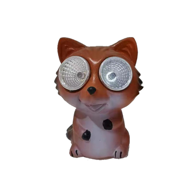 Hewan Lucu Resin Dekoratif Lampu Surya Model Kerajinan Lampu Surya Bercahaya Ornamen Taman