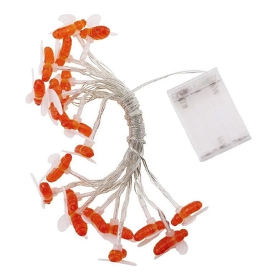 Lampu String LED Tenaga Surya Luar Ruangan Lampu Peri Surya Lebah 5M / 9M