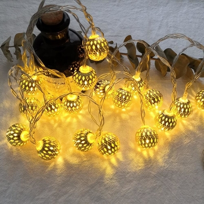 3V LED Solar Powered Fairy String Lights Dekoratif Seri Yang Dapat Dihubungkan 100lm