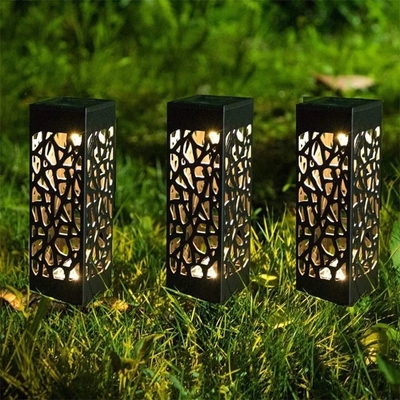 Led Hollow Solar Landscape Path Lights Taman Luar Ruangan IP65 6000K