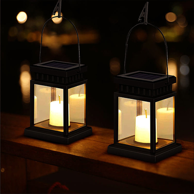 Instal Cepat Lampu Lilin Surya Dekoratif Gantung Luar Ruangan IP65 Putih Hangat