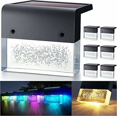 Outdoor IP65 Solar Deck Step Lights CRI 60 Untuk Railing Stair Ladder Fence Yard Dan Passage