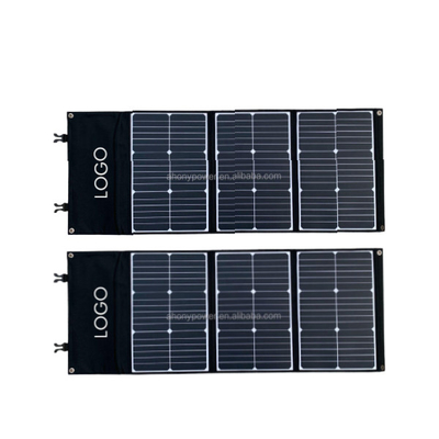 Pengecer Camper RV Monocrystalline Folding Solar Panels 60W 385 * 330 * 16mm