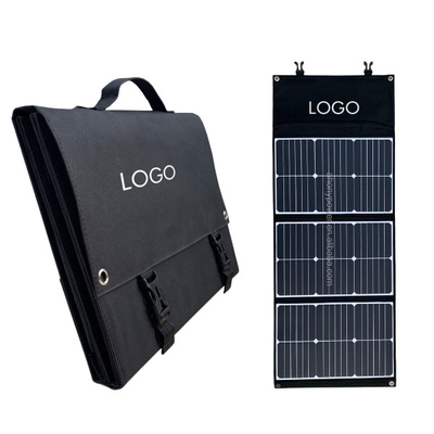 Panel Surya Lipat Silikon Monokristalin Hitam Dan Putih 60W