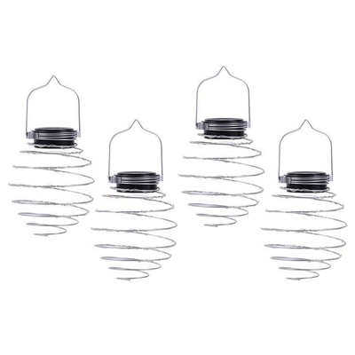 Kawat Tembaga Lampu Taman LED Surya Lampu Surya Besi Lentera Surya Luar Ruangan Gantung 2700K