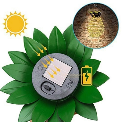 Kawat Tembaga Lampu Taman LED Surya Lampu Surya Besi Lentera Surya Luar Ruangan Gantung 2700K