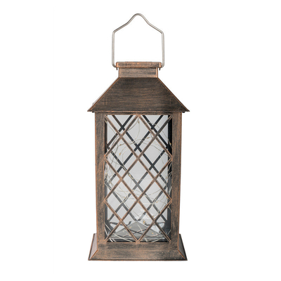 Taman LED Solar Powered Outdoor Lanterns Kawat Tembaga String Waterproof Outdoor Pendant Light