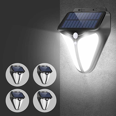 DC6V Yard Garage Wireless Solar Powered LED Wall Light 6000K Dengan 3 Mode yang Dapat Dipilih