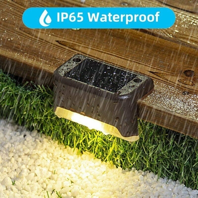 Hangat putih SMD Solar Led Stair Light Waterproof Step Led Solar Deck Light 10LM