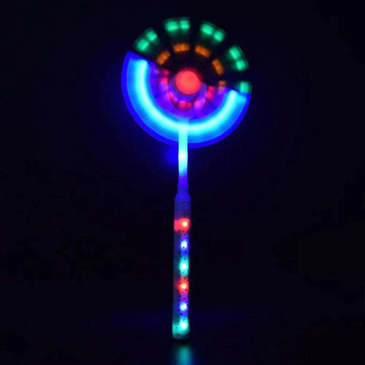 Flash Dinosaurus Glow Stick Windmill Solar Gift Light Mainan Kepala Ganda