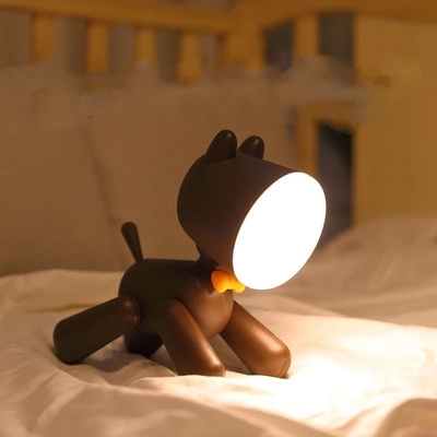 3500K Solar Gift Light LED Dog Night Light Pengisian USB