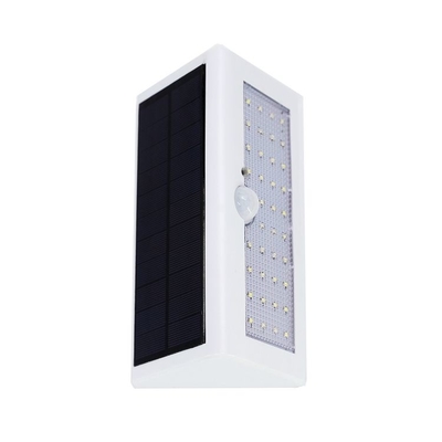 Lampu Dinding LED Tenaga Surya Luar Ruangan Mudah Dipasang Cool White 4W