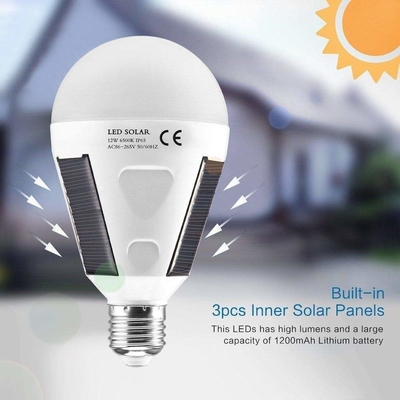 E27 Sorot Lampu Darurat Tenaga Surya Antarmuka Chip LED Kegagalan Daya 396lm