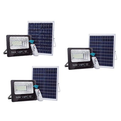 100 Watt 120w Cool White Solar LED Flood Lights Super Bright IP67 Dengan Panel Surya