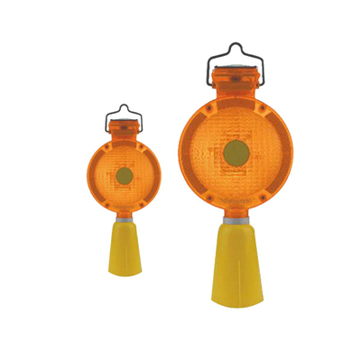 Konstruksi Lampu Barikade Tenaga Surya 0.36kg / Lampu Peringatan Lalu Lintas