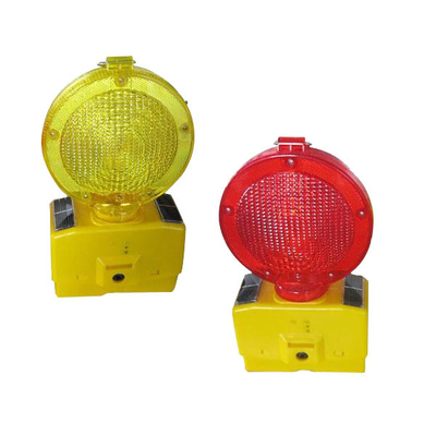 Peringatan Keselamatan Lampu Sinyal Lalu Lintas Led Surya Lampu Sinyal Konstruksi 4V0.3w Solarpanel