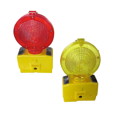 Beacon Keselamatan Kecerahan Tinggi Lampu Lalu Lintas Tenaga Surya Tahan Air