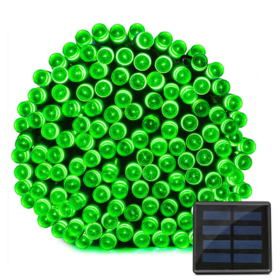 Natal 1000cm Solar Powered LED String Lights 100 LED Berkedip/Berkedip Kawat Tembaga Tahan Air