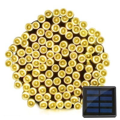 0.6W Solar String Lights Dengan Kombinasi Gelombang Jarak Jauh 50 LED 100 LED 200 LED