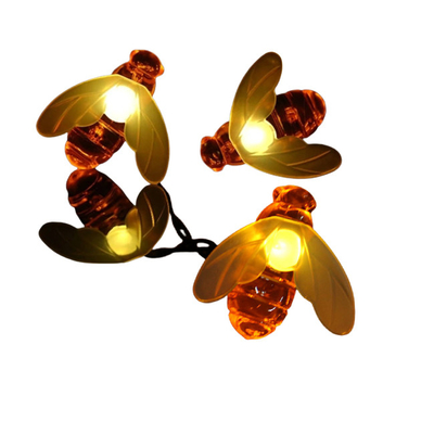 Lampu Taman Lebah Surya Lucu Bertenaga Baterai Lampu Garland Natal 20lm/w