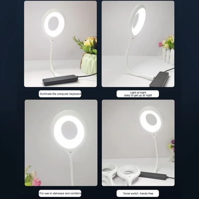 Pelindung Mata Lampu Belajar Lipat Lampu Meja Malam Hemat Energi Portabel Dengan Port USB