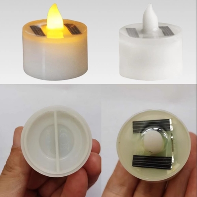 Flameless LED Solar Powered Candle Lights Lampu Hias Suasana Dalam Ruangan