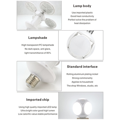 Adjustable Deformable LED Football UFO Lamp E27 40W Untuk Studi Kamar Tidur