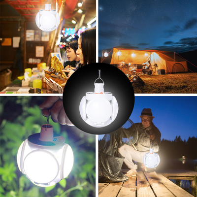 Lipat Lampu Sepak Bola LED Lampu USB Charge Search Light Untuk Berkemah
