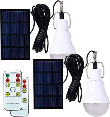 Portable Solar Emergency Bulb USB Isi Ulang 3W 4000 Luminous Cool White Color