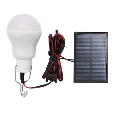Portable Solar Emergency Bulb USB Isi Ulang 3W 4000 Luminous Cool White Color