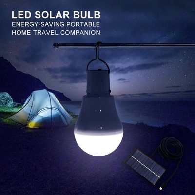 Outdoor USB LED Bulb Light 3 Warna Adjustable Dimmable Solar Powered Emergency Lamp