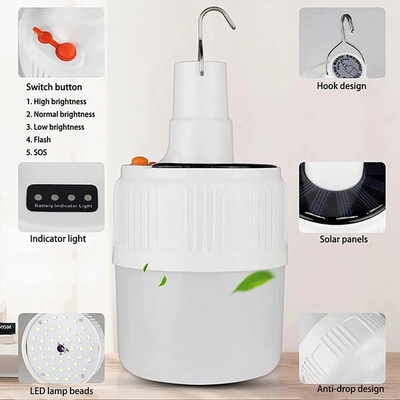 ABS Solar LED Lampu Taman Darurat Rumah Tangga Berkemah Di Luar Ruangan