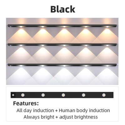 20cm 30cm 40cm 60cm Lampu LED Ultra Tipis USB Isi Ulang Nirkabel