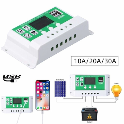 30A PWM Solar Charge Controller Discharge Regulator 12V 24V 1920W untuk Baterai Lithium